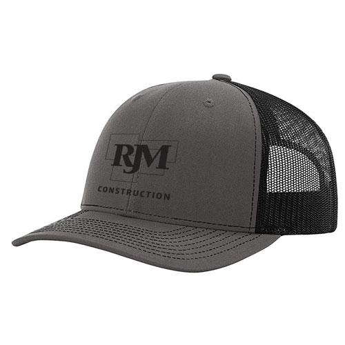 Richardson Trucker Hat - CHARCOAL/BLACK - 